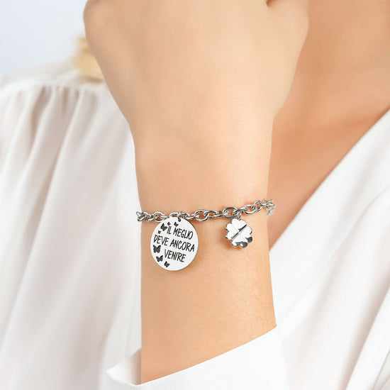 BRAZALETE DE ACERO PARA MUJER LO MEJOR ESTÁ POR LLEGAR