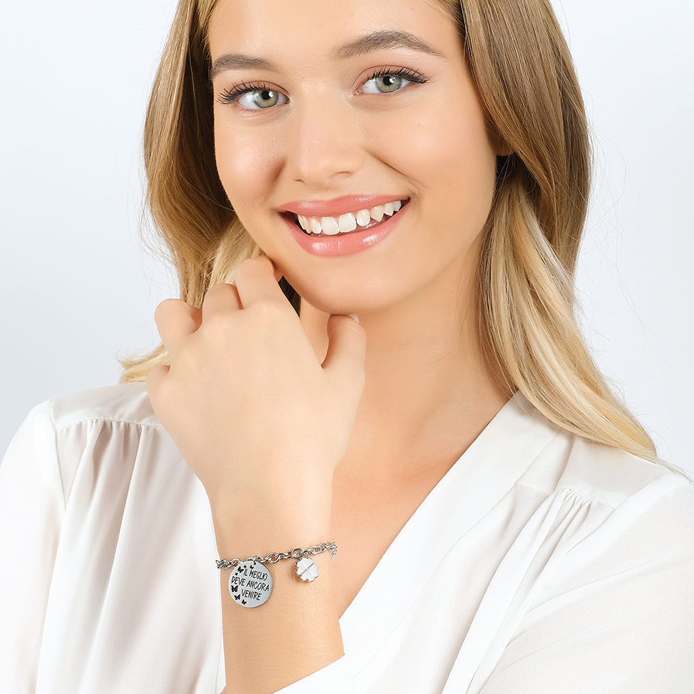 BRAZALETE DE ACERO PARA MUJER LO MEJOR ESTÁ POR LLEGAR