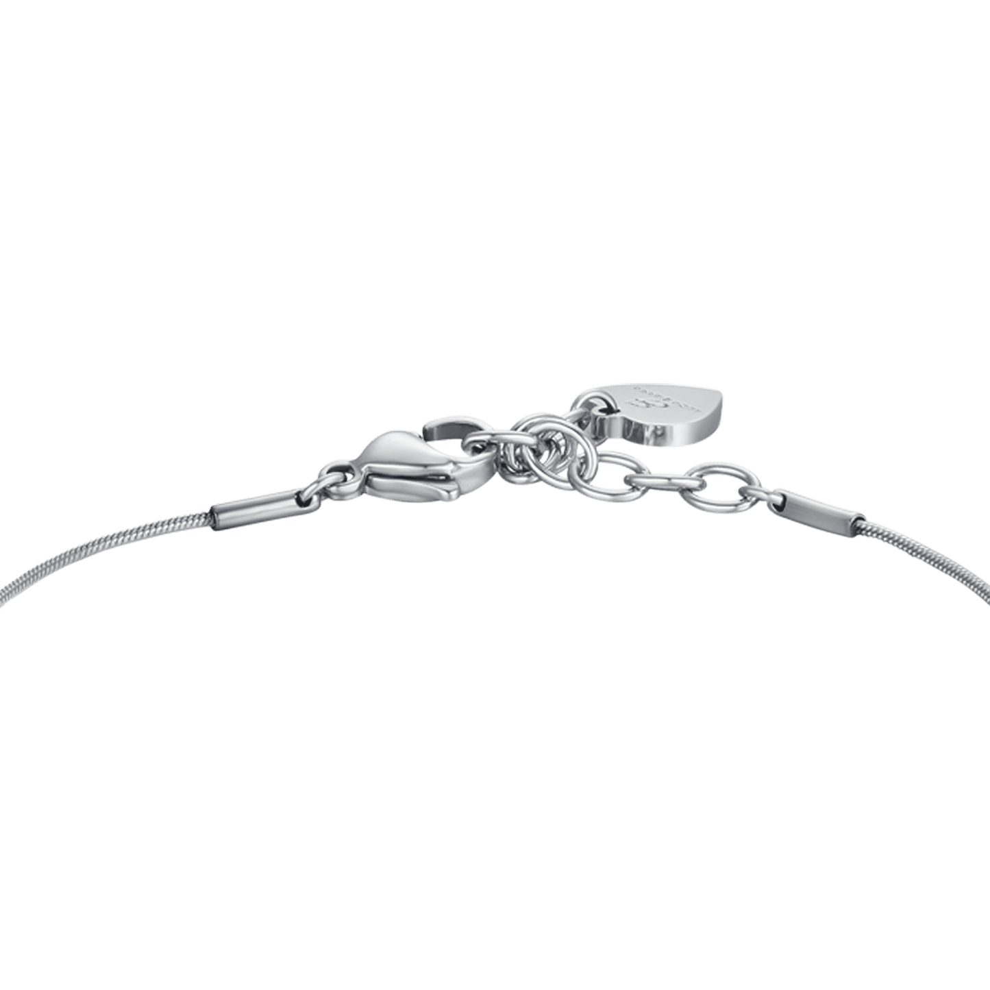 PULSERA DE ACERO CORAZÓN MACIZO PARA MUJER