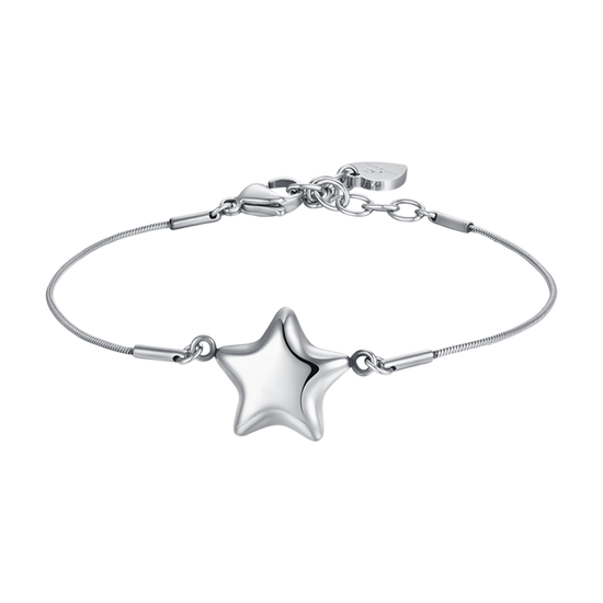 BRAZALETE DE ACERO PARA MUJER CON ESTRELLA COMPLETA