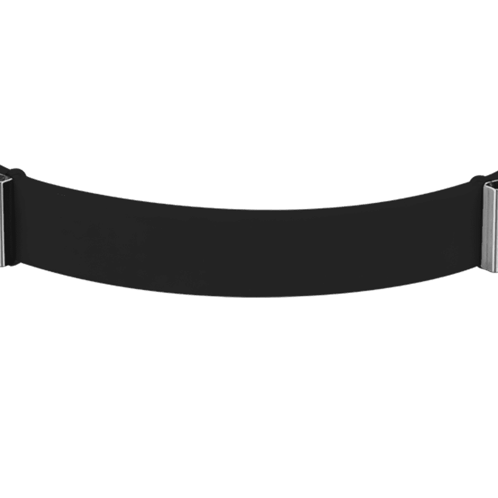 PULSERA DE SILICONA NEGRA PARA MUJER
