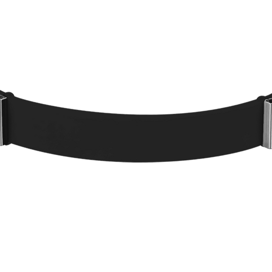 PULSERA DE SILICONA NEGRA PARA MUJER