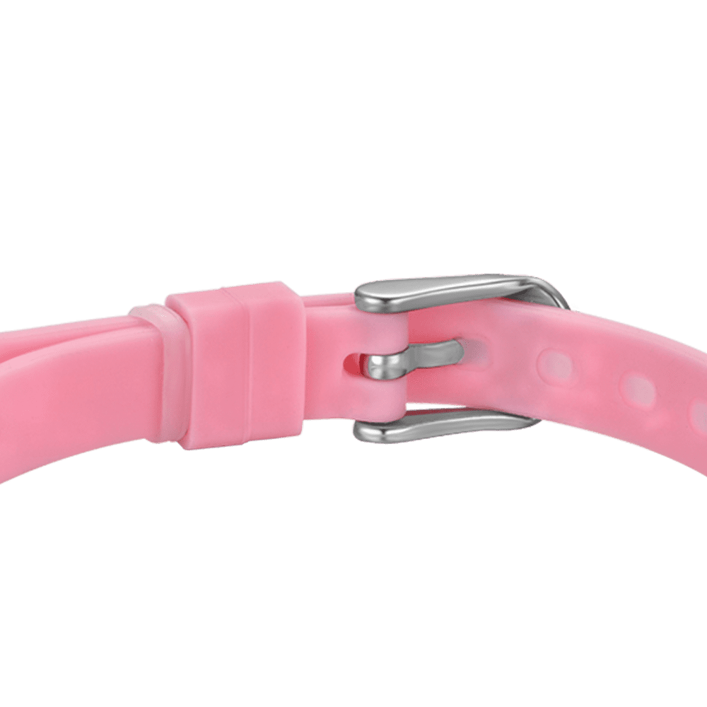 PULSERA DE SILICONA ROSA PARA MUJER