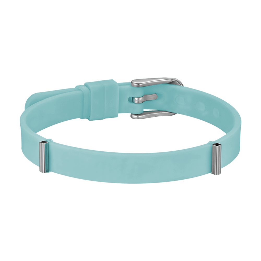 PULSERA DE SILICONA VERDE PARA MUJER