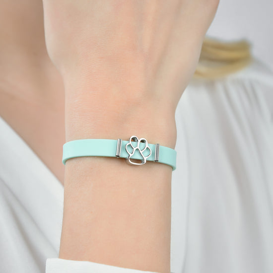 PULSERA DE SILICONA VERDE PARA MUJER