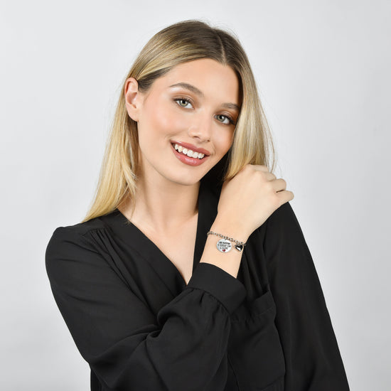 PULSERA DE ACERO PARA MUJER UNA MADRINA SE ELIGE DE CORAZÓN