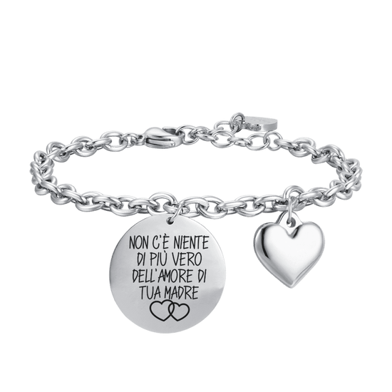 PULSERA DE ACERO DE MUJER NO HAY NADA MÁS VERDADERO QUE EL AMOR DE TU MADRE