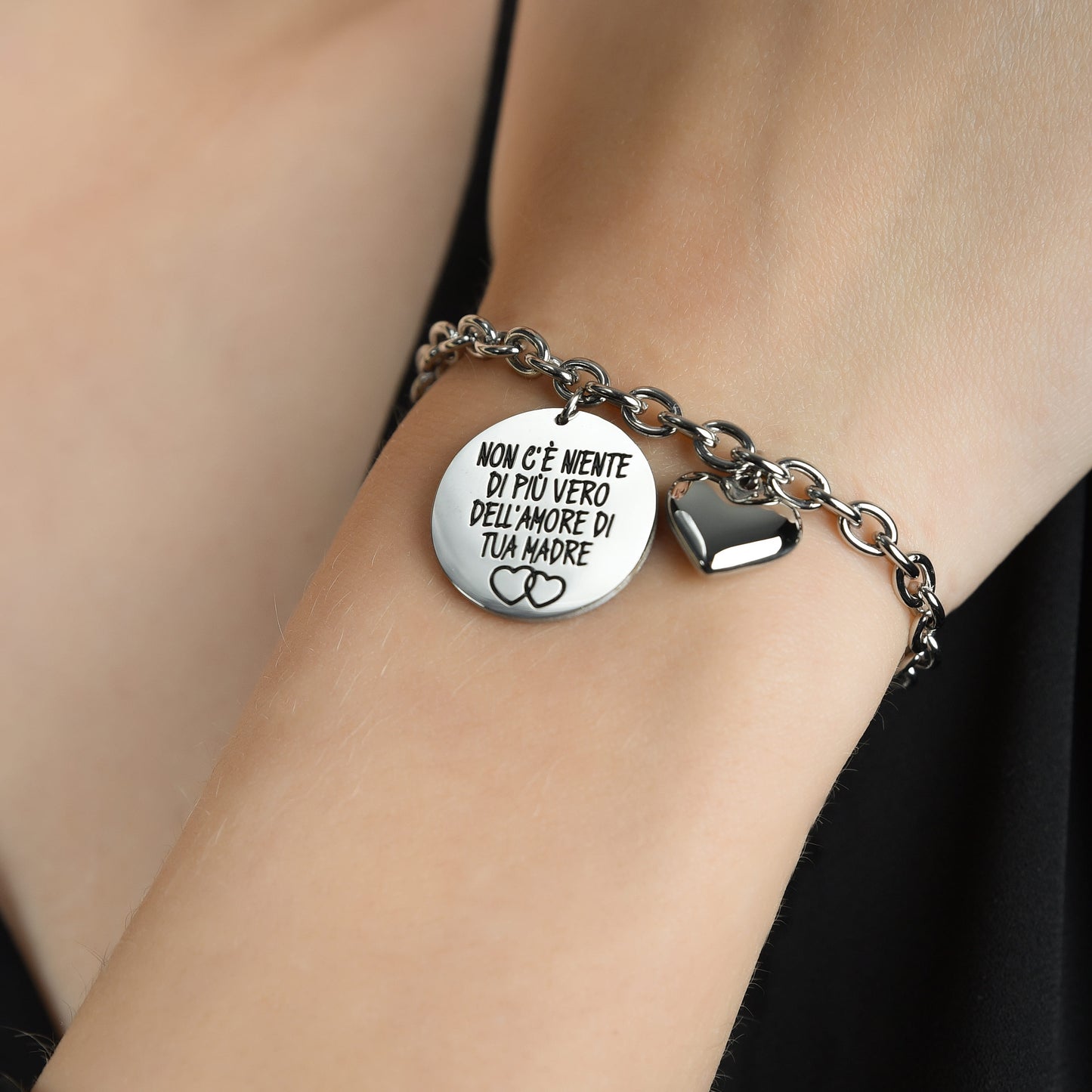 PULSERA DE ACERO DE MUJER NO HAY NADA MÁS VERDADERO QUE EL AMOR DE TU MADRE