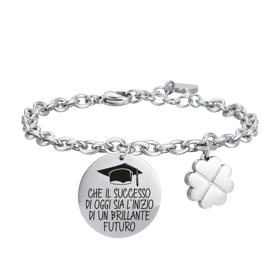 BRAZALETE DE ACERO PARA MUJER QUE EL ÉXITO DE HOY ES EL COMIENZO DE UN BRILLANTE