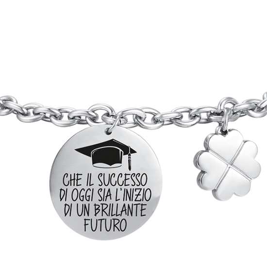 BRAZALETE DE ACERO PARA MUJER QUE EL ÉXITO DE HOY ES EL COMIENZO DE UN BRILLANTE