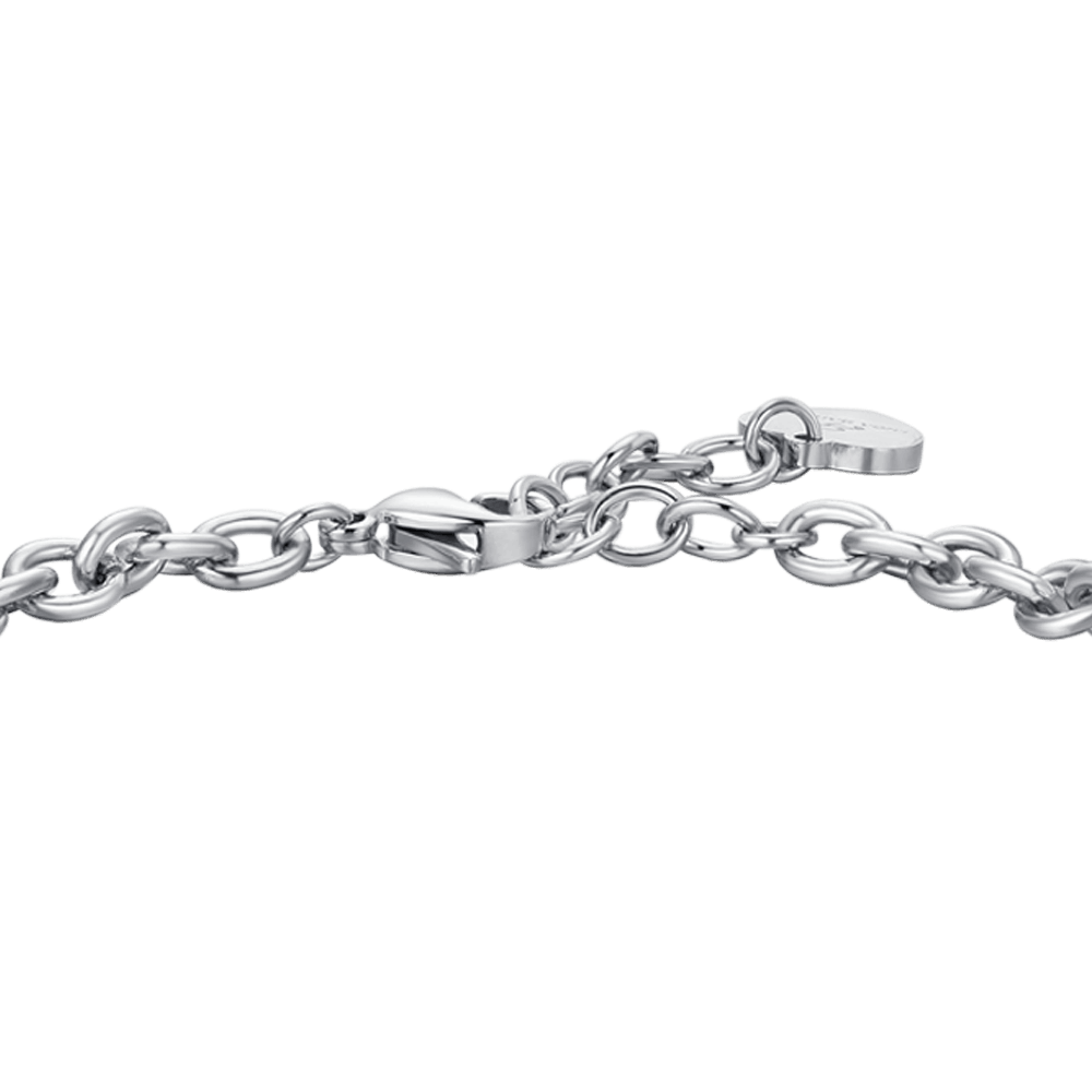 PULSERA DE ACERO PARA MUJER UN NIÑO APRENDE CUANDO EL AMOR ENSEÑA