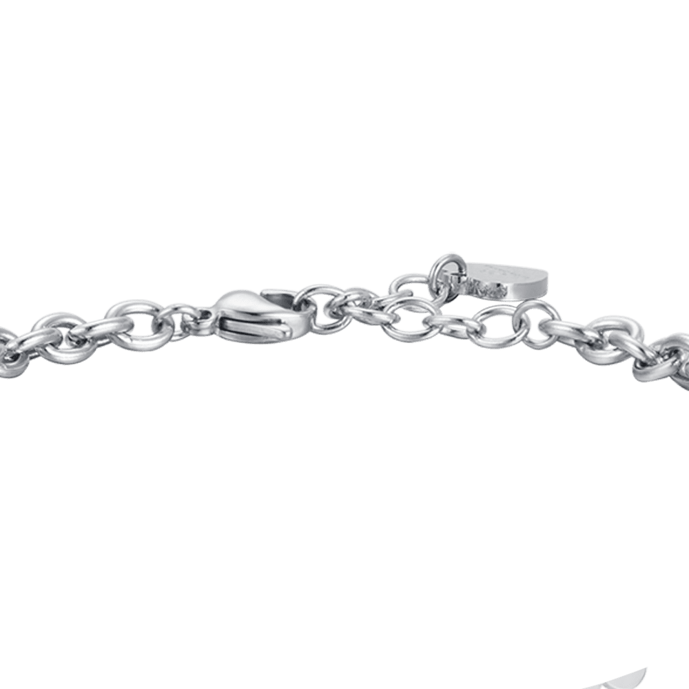 PULSERA DE ACERO PARA MUJER PON TU CORAZÓN EN ELLO Y LA VIDA SE ENCARGA DEL RESTO