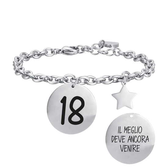 BRAZALETE DE ACERO 18 PARA MUJER LO MEJOR ESTÁ POR LLEGAR