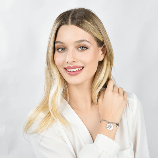 BRAZALETE DE ACERO 18 PARA MUJER LO MEJOR ESTÁ POR LLEGAR