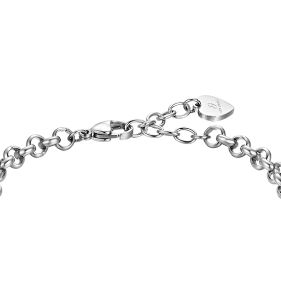 PULSERA DE ACERO PARA MUJER CON CHARMS