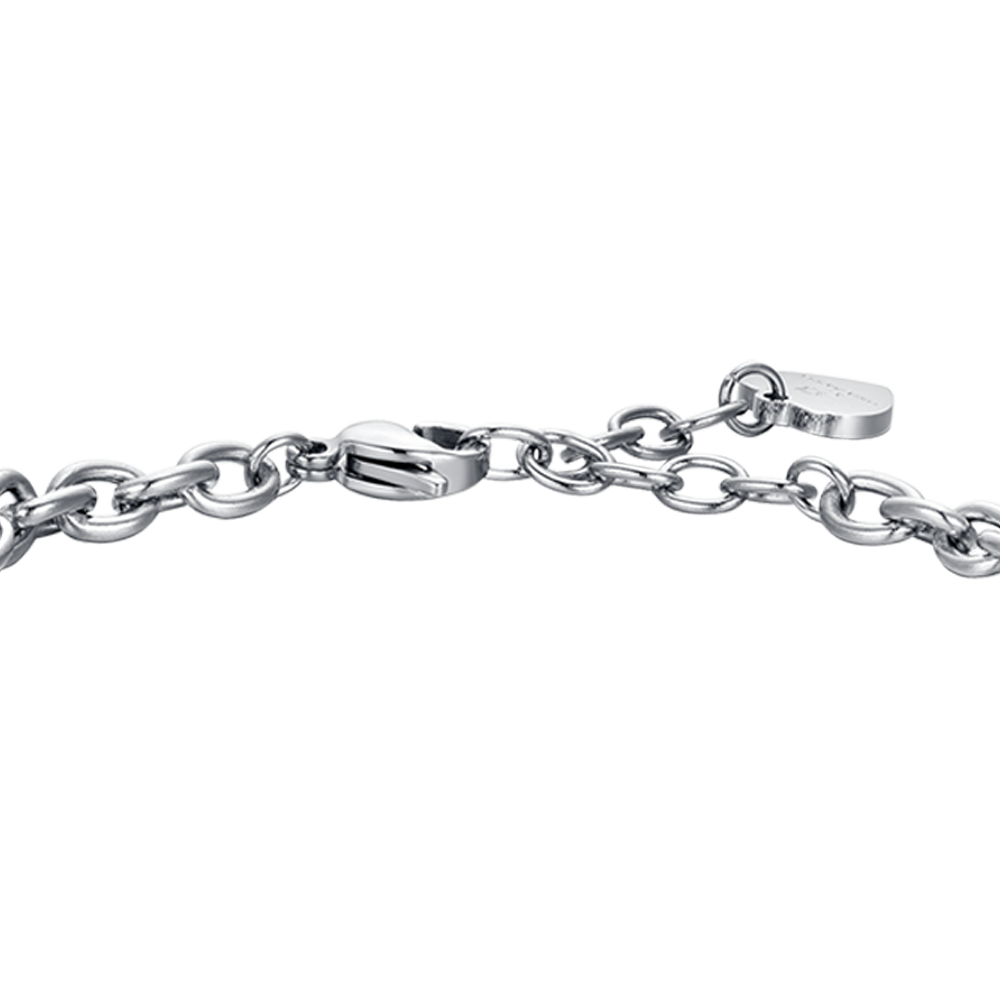 PULSERA DE ACERO PARA MUJER SIGNO DEL ZODIACO LIBRA PLACA