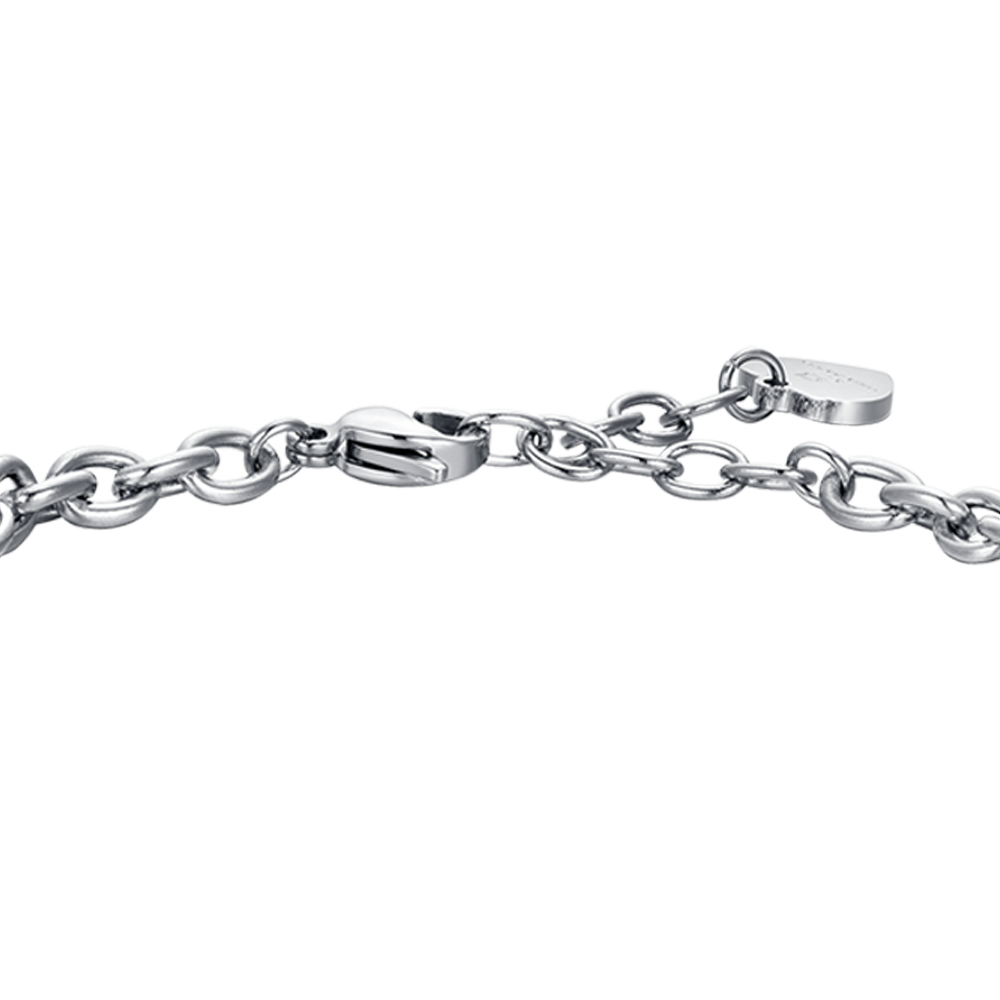 PULSERA DE ACERO MUJER SIGNO ZODIACAL ACUARIO PLACA