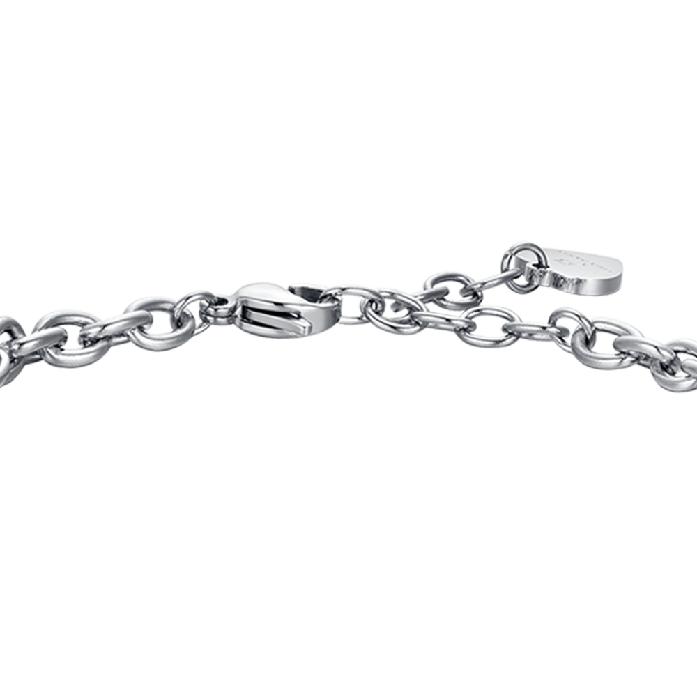 PULSERA ACERO MUJER SIGNO ZODIACAL PISCIS PLACA