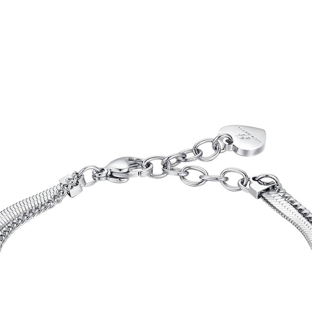BRAZALETE ESTRELLA DE ACERO PARA MUJER CON CRISTALES BLANCOS