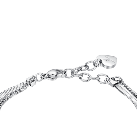 BRAZALETE ESTRELLA DE ACERO PARA MUJER CON CRISTALES BLANCOS