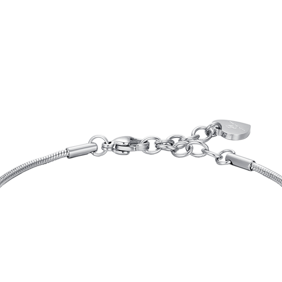 PULSERA MARIPOSA DE ACERO PARA MUJER CON CRISTALES BLANCOS