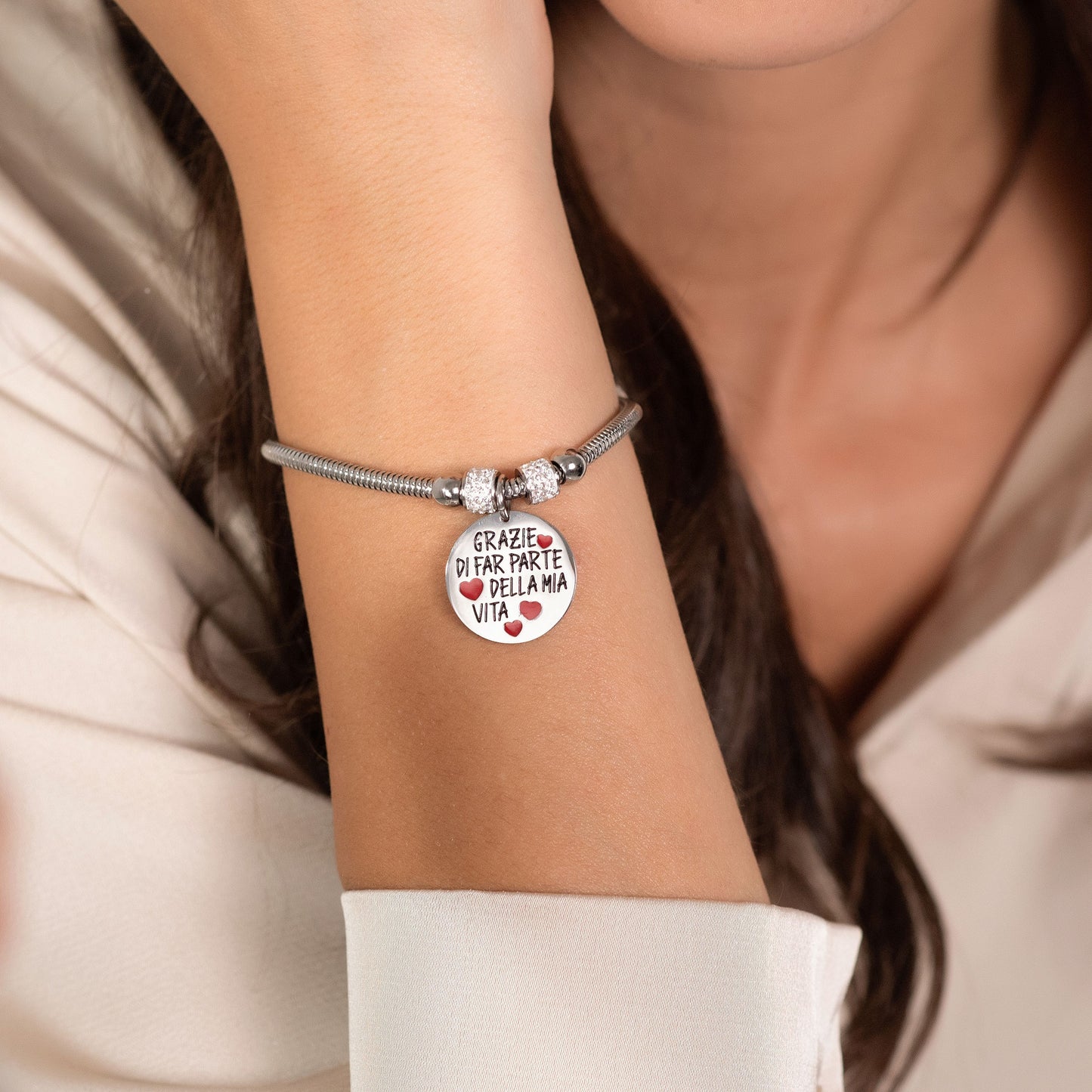 PULSERA DE ACERO SEÑORA GRACIAS POR FORMAR PARTE DE MI VIDA