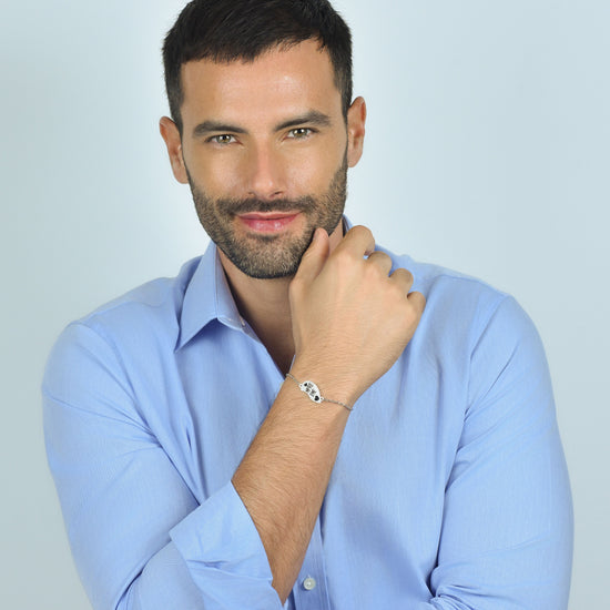 PULSERAS ACERO MEDIO CORAZON PAREJA FOREVER TOGETHER