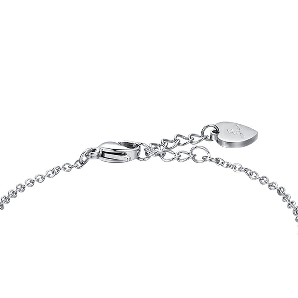 BRAZALETE ESTRELLA DE ACERO PARA MUJER CON CRISTALES BLANCOS