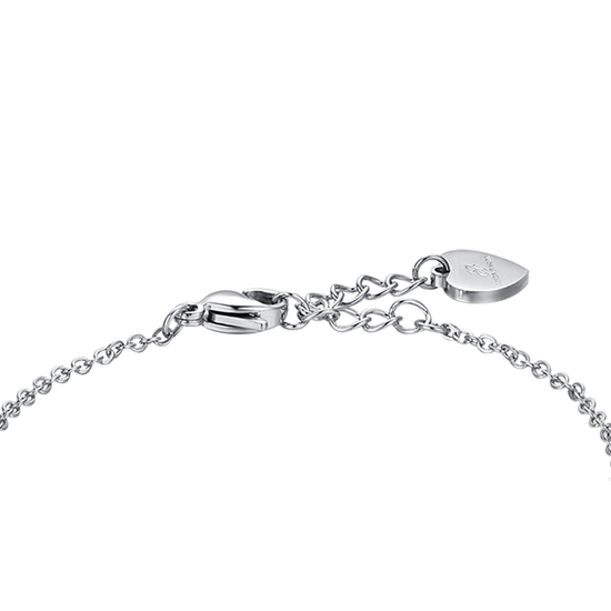 BRAZALETE ESTRELLA DE ACERO PARA MUJER CON CRISTALES BLANCOS