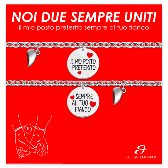 PULSERA IMÁN CORAZÓN DE ACERO PARA MUJER