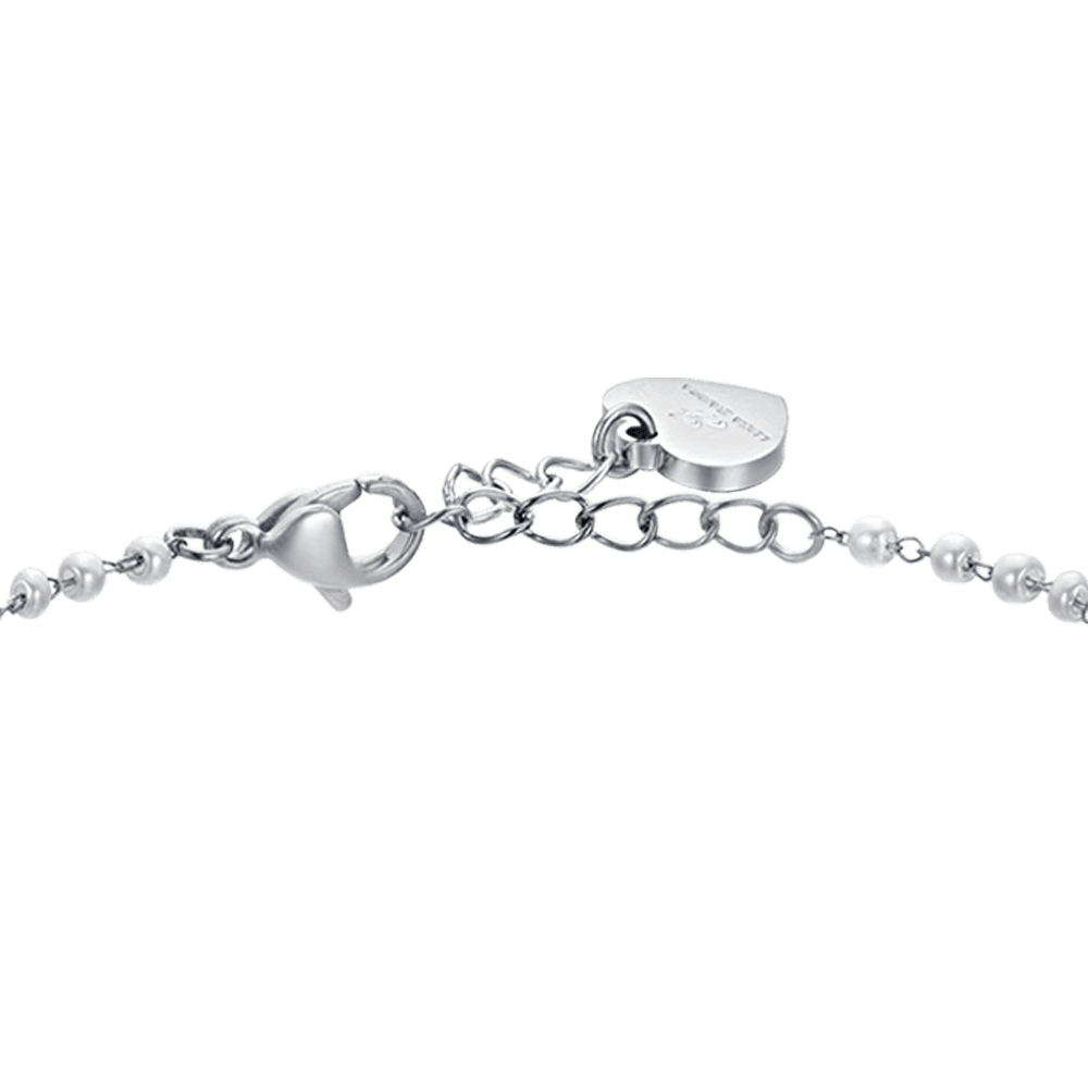 MUJER PULSERA DE PERLAS DE ACERO CON ESTRELLAS