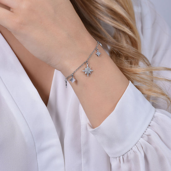 SISSI STAR BRAZALETE DE ACERO PARA MUJER