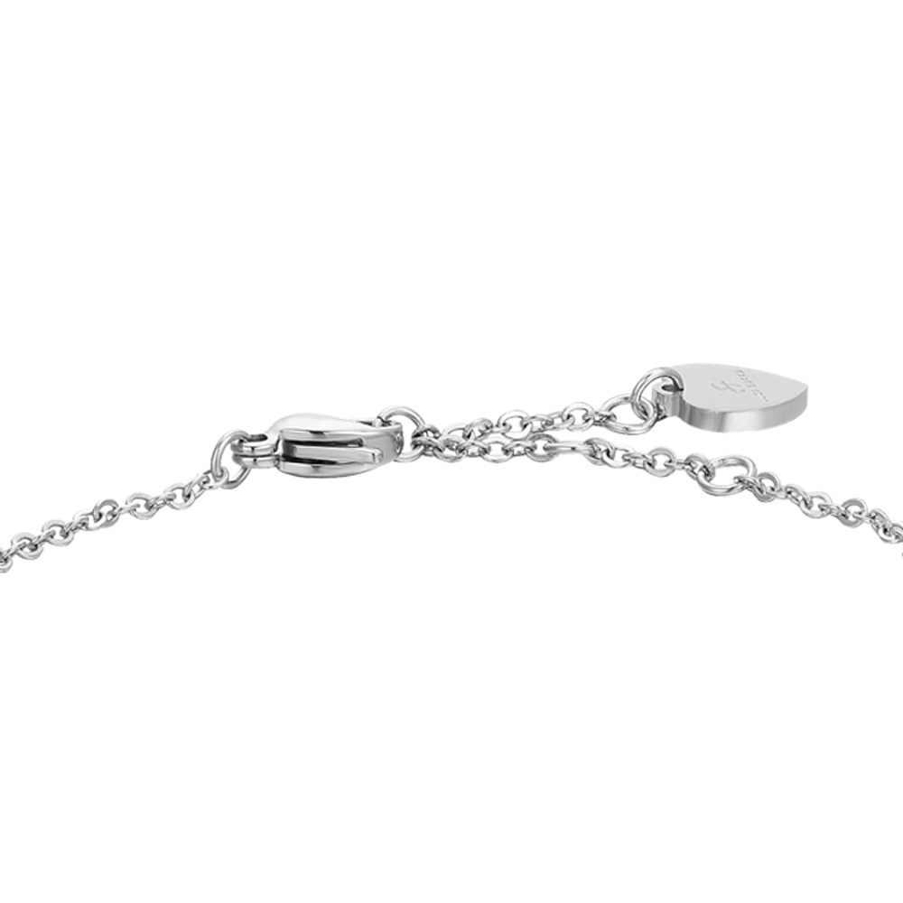 PULSERA DE ACERO ÁGATA AZUL PARA MUJER