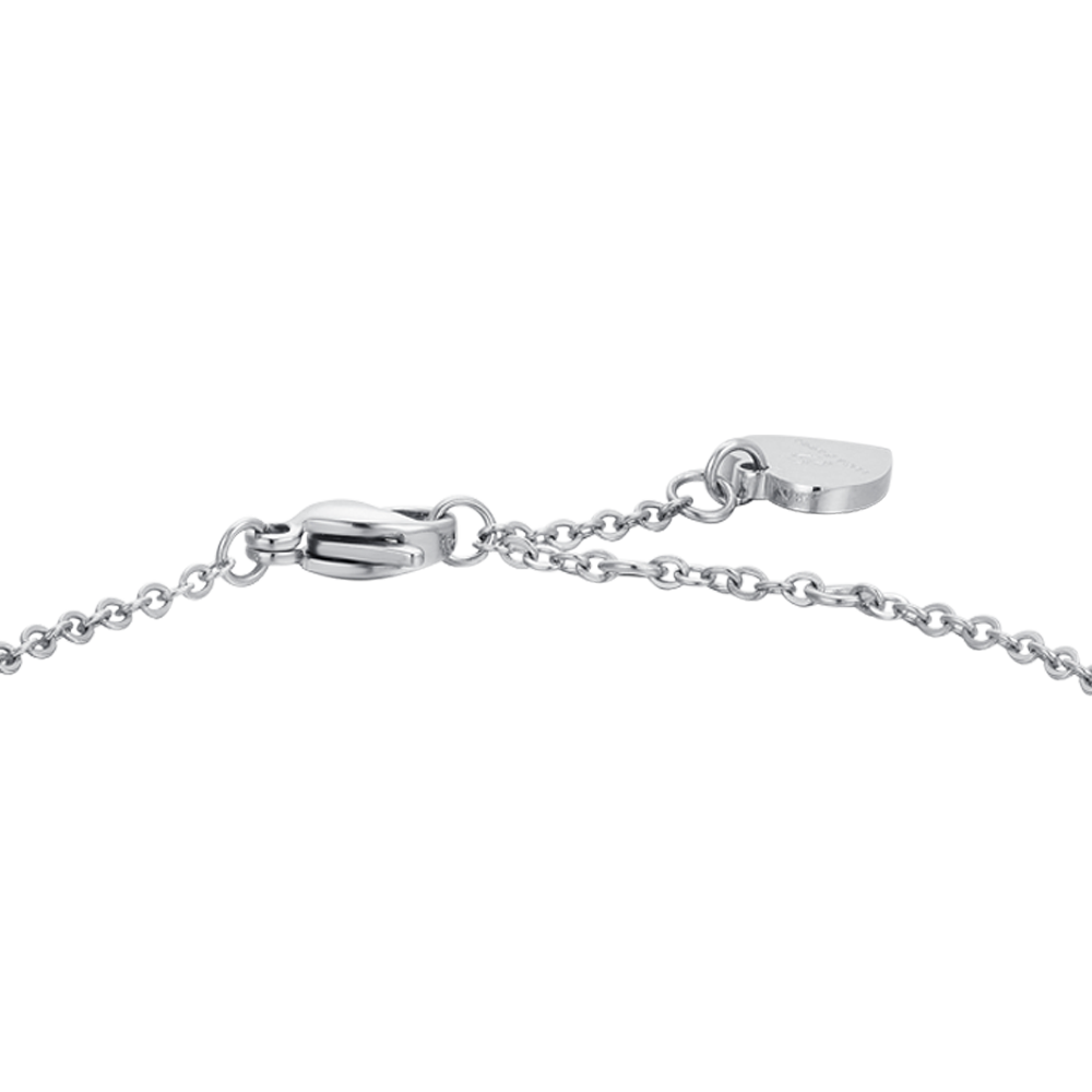 ÁGATA BLANCA BRAZALETE DE ACERO PARA MUJER