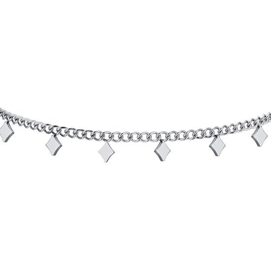 BRAZALETE DE ACERO CON DIAMANTES PARA MUJER