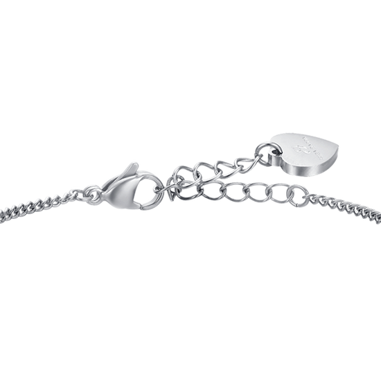 BRAZALETE DE ACERO CON DIAMANTES PARA MUJER