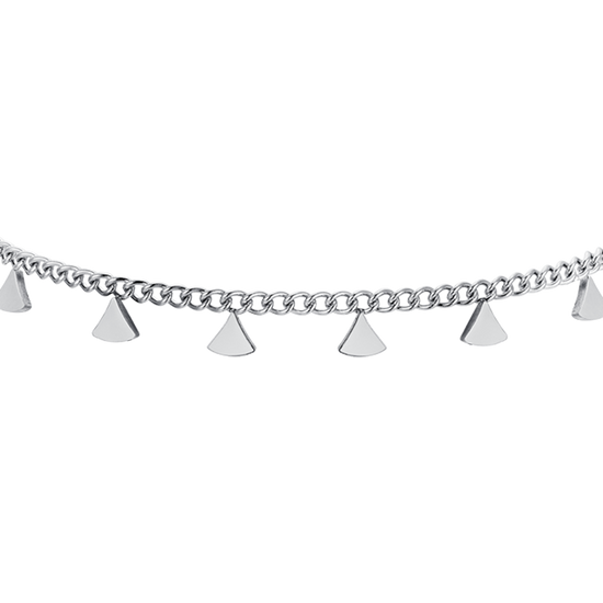 PULSERA DE ACERO PARA MUJER CON TRIÁNGULOS