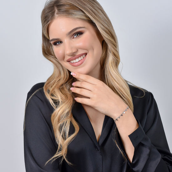 PULSERA DE ACERO PARA MUJER CON CÍRCULOS