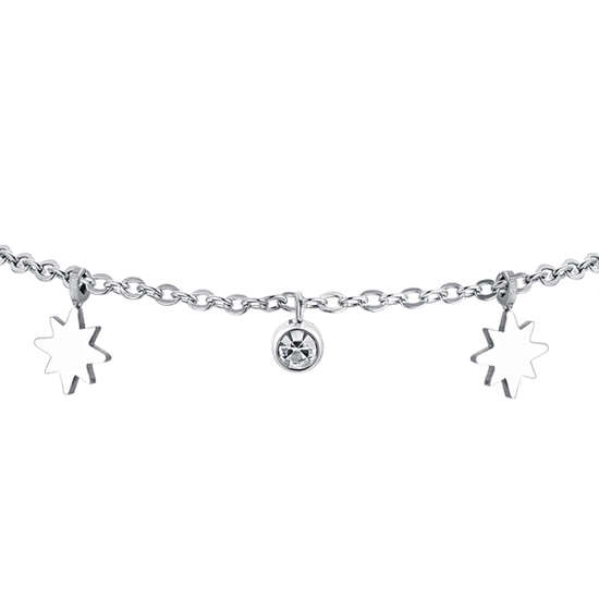 SISSI ESTRELLA Y CRISTALES ACERO PULSERA MUJER