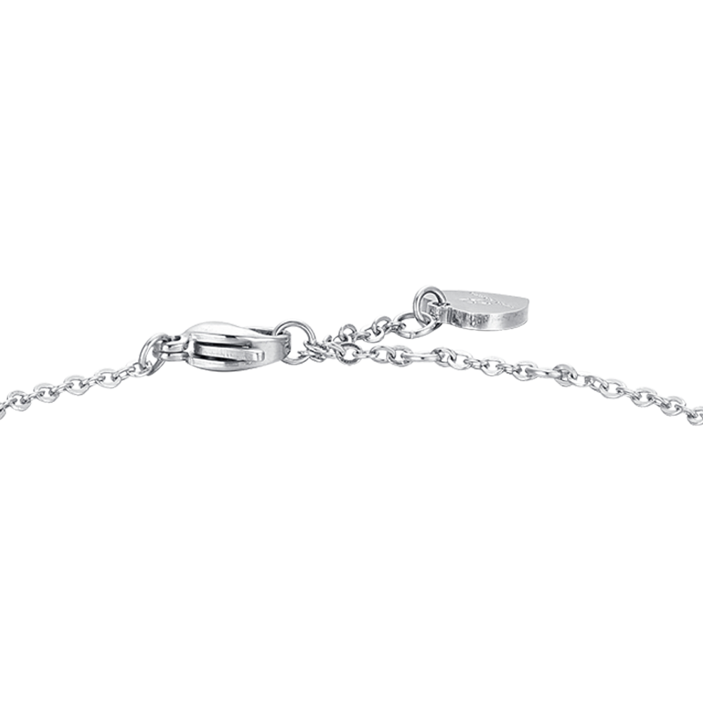 PULSERA DE ACERO PARA MUJER CON PERLAS Y SOL