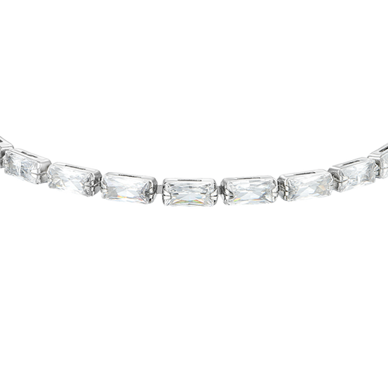PULSERA DE TENIS CON CIRCONITA BAGUETTE BLANCA