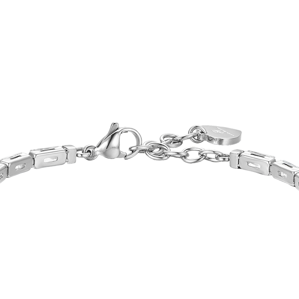 PULSERA DE TENIS CON CIRCONITA BAGUETTE BLANCA