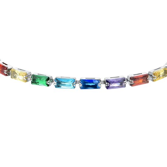 PULSERA TENIS BAGUETTE MULTICOLOR