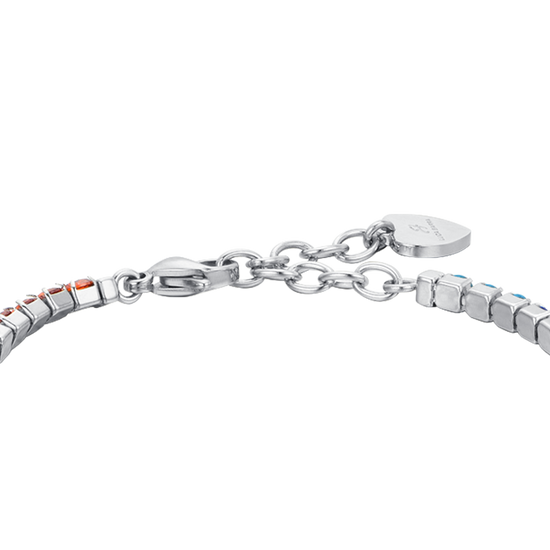 PULSERA DE TENIS DE MUJER CON CRISTALES ARCO IRIS