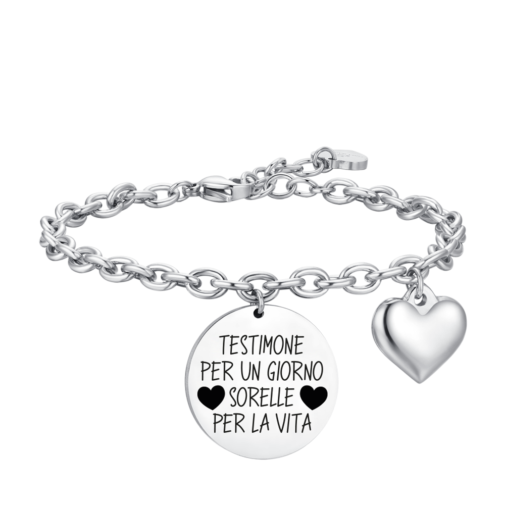 BRAZALETE TESTIGO DE ACERO PARA MUJER