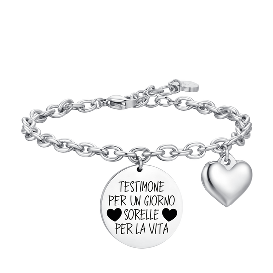 BRAZALETE TESTIGO DE ACERO PARA MUJER