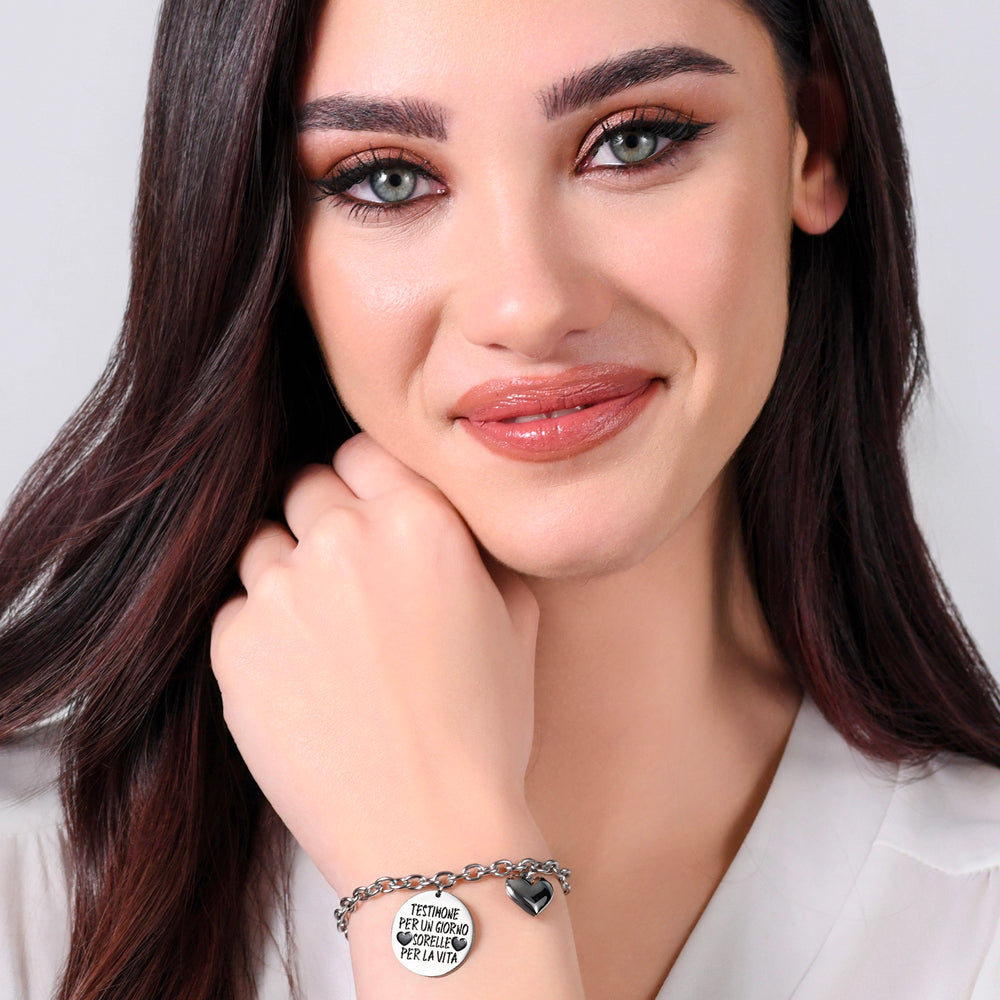 BRAZALETE TESTIGO DE ACERO PARA MUJER