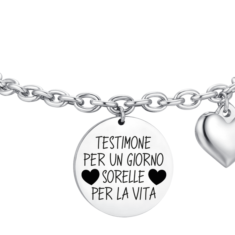 BRAZALETE TESTIGO DE ACERO PARA MUJER