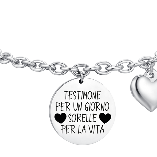 BRAZALETE TESTIGO DE ACERO PARA MUJER
