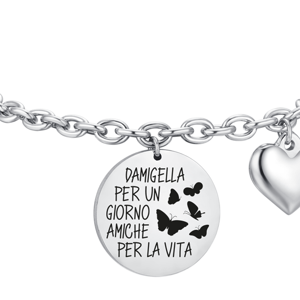 PULSERA DE ACERO PARA DAMA DE HONOR DE MUJER